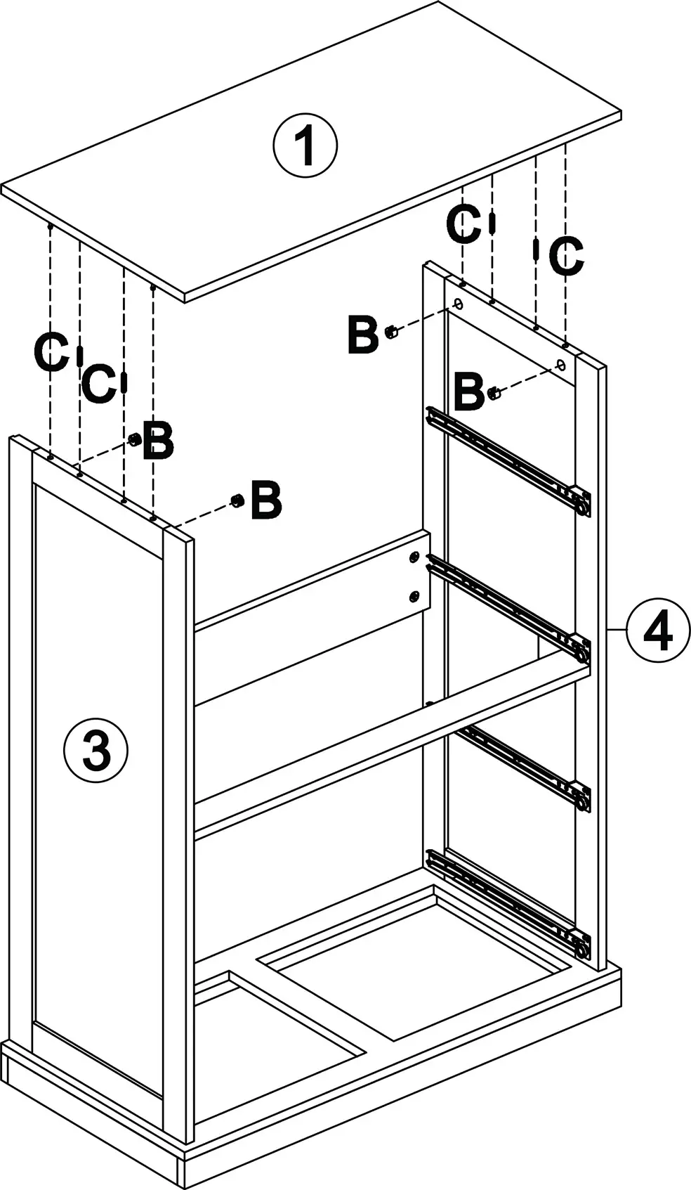 SHANGRI LA SLHAMPTCDWA SLHAMPTCDBA Hampton Chest of Drawers - ASSEMBLY 12