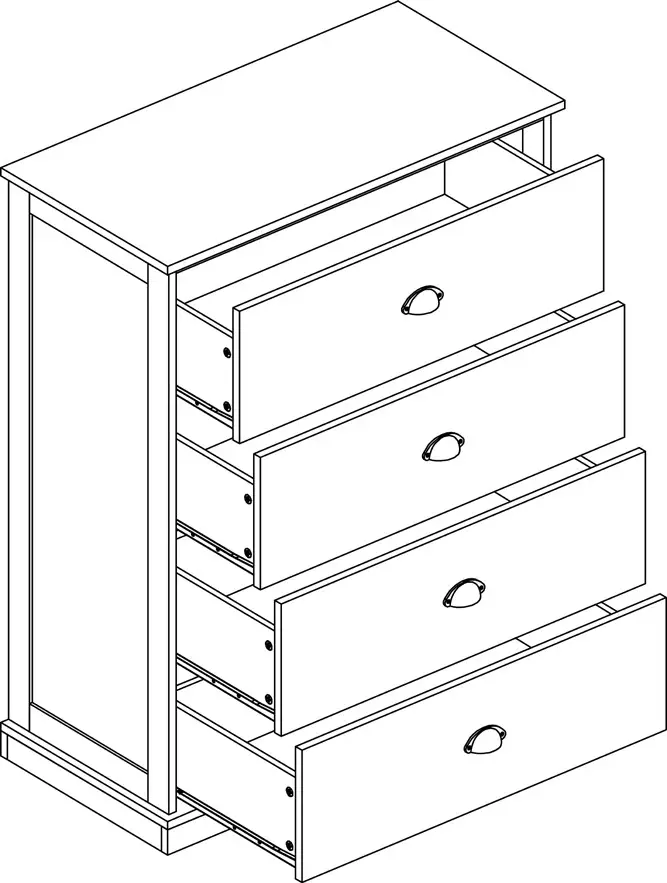 SHANGRI LA SLHAMPTCDWA SLHAMPTCDBA Hampton Chest of Drawers - ASSEMBLY 18