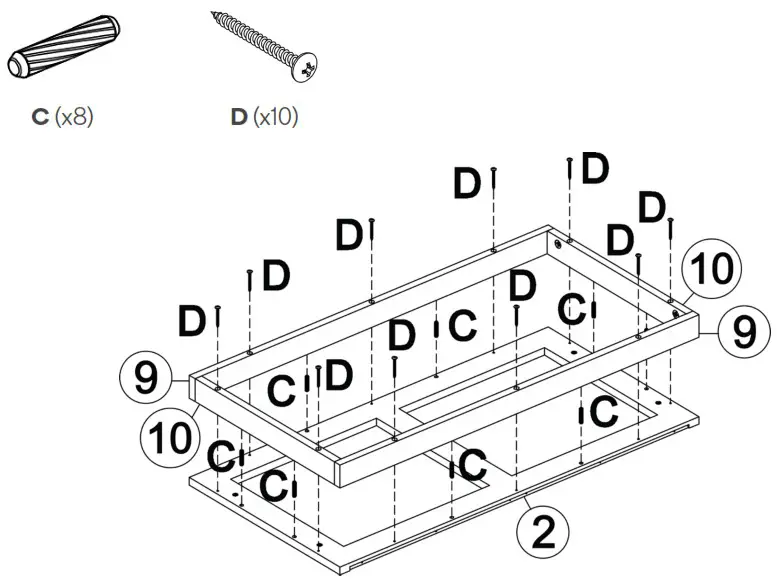 SHANGRI LA SLHAMPTCDWA SLHAMPTCDBA Hampton Chest of Drawers - ASSEMBLY 3