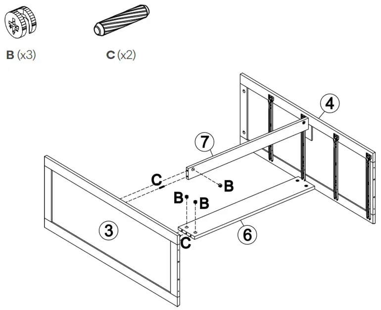 SHANGRI LA SLHAMPTCDWA SLHAMPTCDBA Hampton Chest of Drawers - ASSEMBLY 6