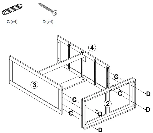 SHANGRI LA SLHAMPTCDWA SLHAMPTCDBA Hampton Chest of Drawers - ASSEMBLY 7