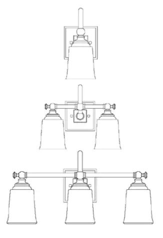 Signature Hardware 427954 Antonia 13.25-in 2-Light Bronze Traditional Vanity Light - 1