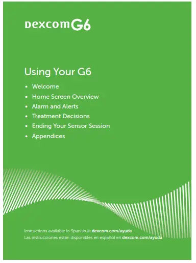Dexcom G6 Personal CGM System - home screen