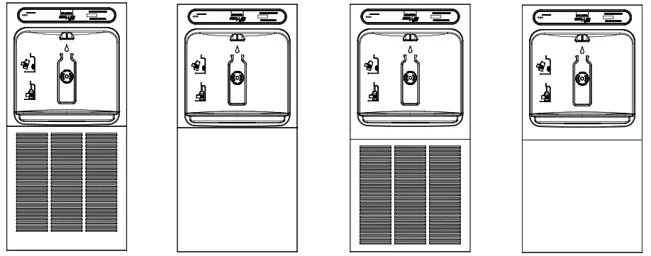 ELKAY LZWSM8 Series ezH2O In Wall Bottle Filling Station