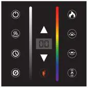 Modern Flames Linear Landscape Pro Slim Electric Fireplace - Insert batteries (2 AAA)