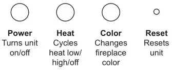 Modern Flames Linear Landscape Pro Slim Electric Fireplace - Manual Controls