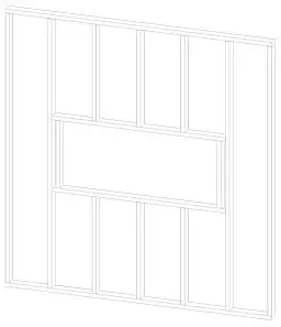 Modern Flames Linear Landscape Pro Slim Electric Fireplace - This installation is optimized for a 2x4