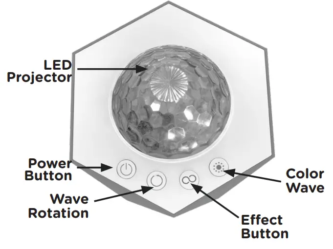 enbrighten 70333 Galaxy Wave Mini Projector - fig 1