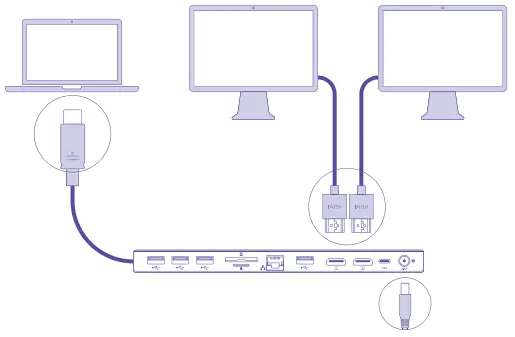 NEWQ-USB-C-Docking-Station-Dual-Monitor-with-96W-Adapter-fig-10
