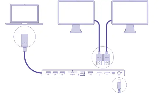 NEWQ-USB-C-Docking-Station-Dual-Monitor-with-96W-Adapter-fig-3
