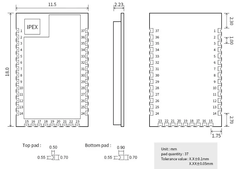 EBYTE EFR32 2.4GHz ZigBee Multifunction SoC Wireless Module - Daiogram3