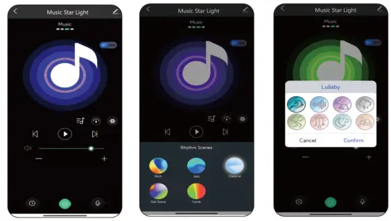 Xubialo BL-TKG06 Star Projector Space Dog Galaxy Projector - App6