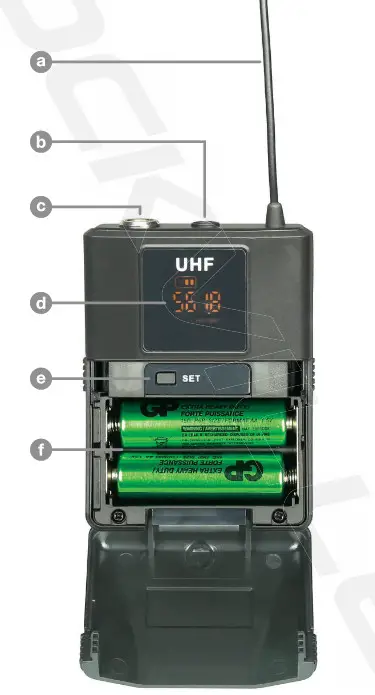 ROCKVILLE RWM-4Z Professional Wireless Quad Microphone System - Bodypack