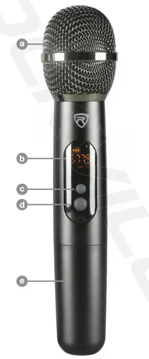 ROCKVILLE RWM-4Z Professional Wireless Quad Microphone System - Microphone