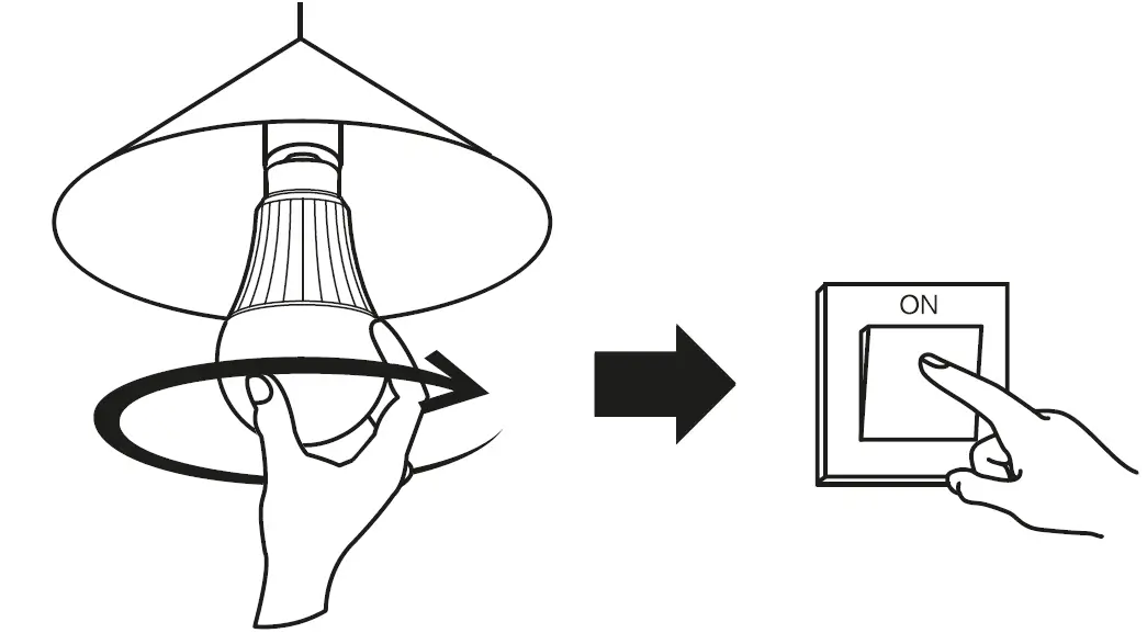 Mi Smart LED Bulb installation steps