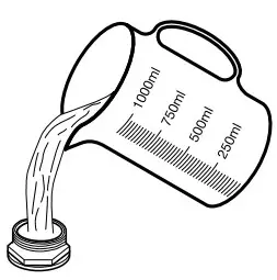 Filling the salt Container