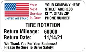 Cobra Striker v4.0 Service Reminder System - Sticker Templates 4