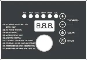 BERG BIM-350F Modular Ice Machines --CONTROL PANEL