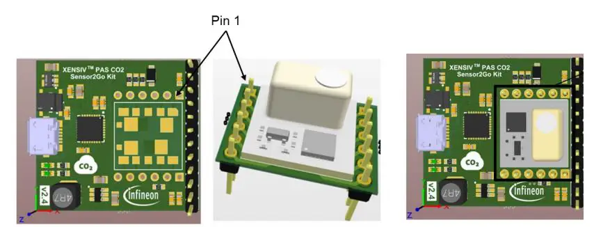 Infineon XENSIV PAS CO2 Sensor2Go Evaluation Kit fig2