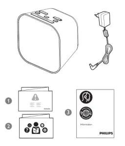 PHILIPS R4406 4000 Series Clock Radio - USB charging port
