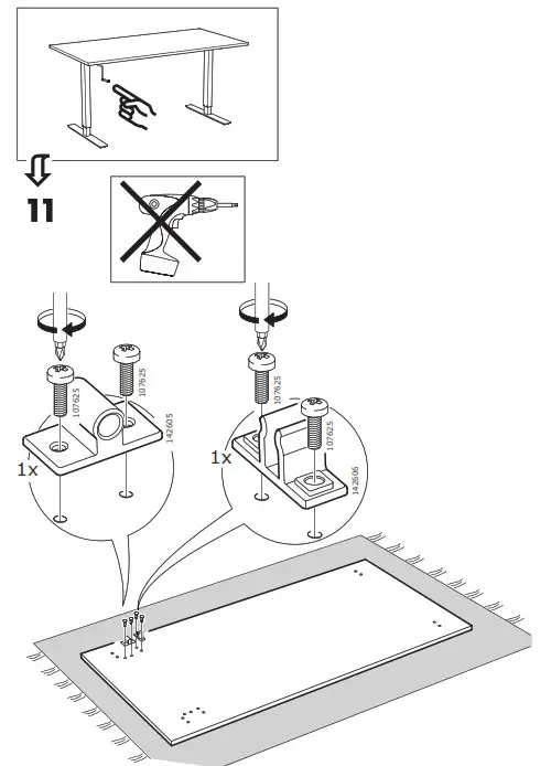 IKEA SKARSTA Desk Sit Stand- 11-1