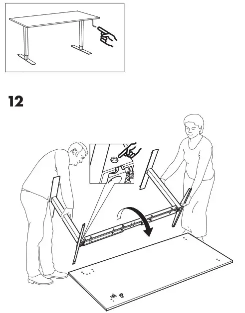 IKEA SKARSTA Desk Sit Stand- 12
