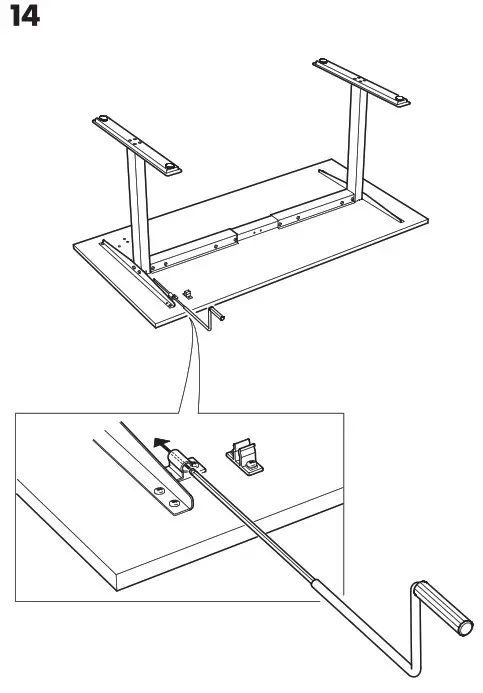 IKEA SKARSTA Desk Sit Stand- 14