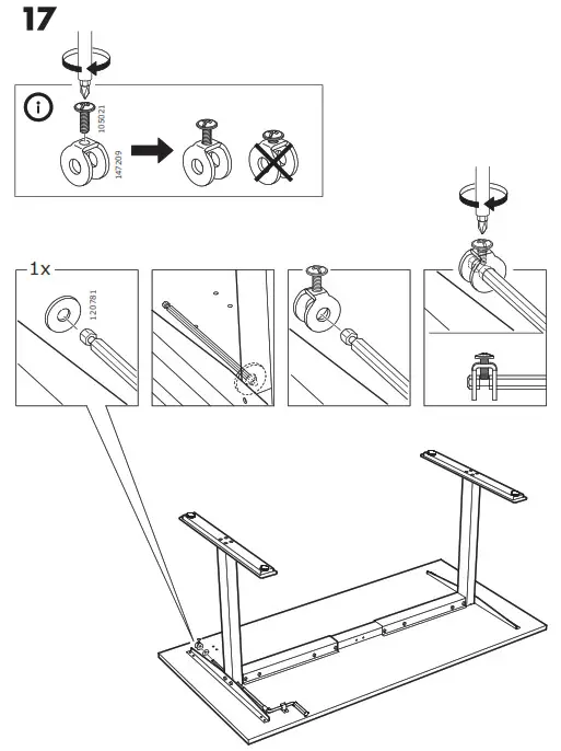 IKEA SKARSTA Desk Sit Stand- 17