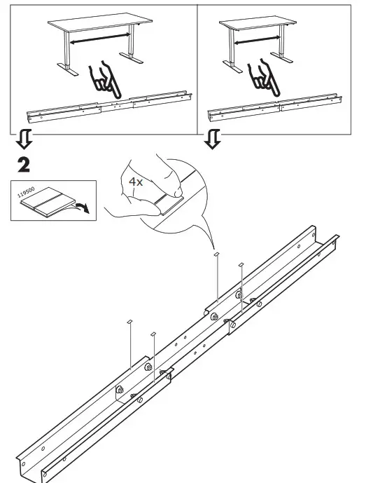IKEA SKARSTA Desk Sit Stand- 2