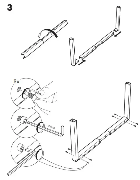 IKEA SKARSTA Desk Sit Stand- 3