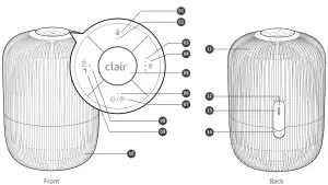 clair H13 Air Purifier - Main Assembly 2