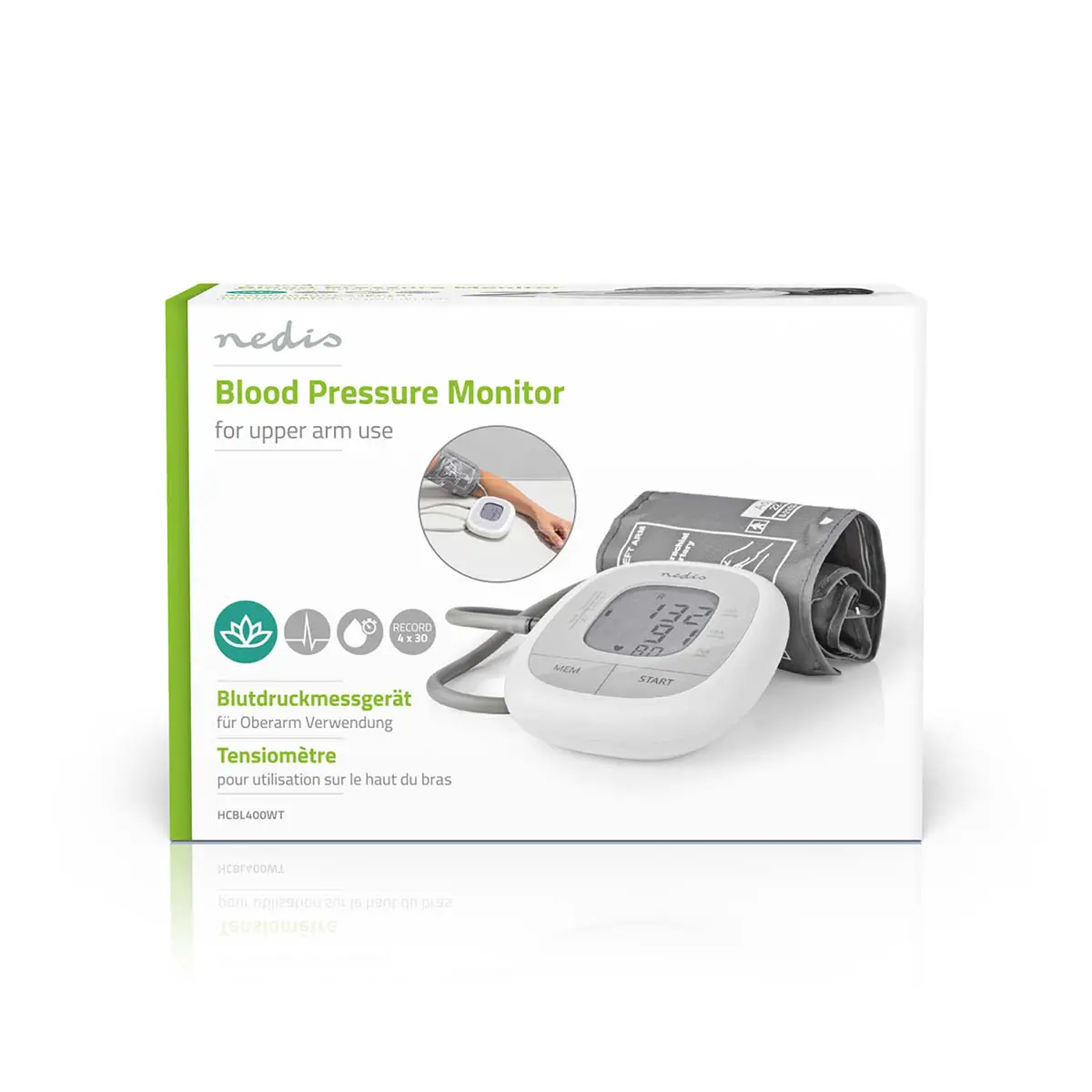 Nedis Hcbl400wt Blood Pressure Monitor User Guide Nedis Hcbl400wt Blood Pressure Monitor User Guide