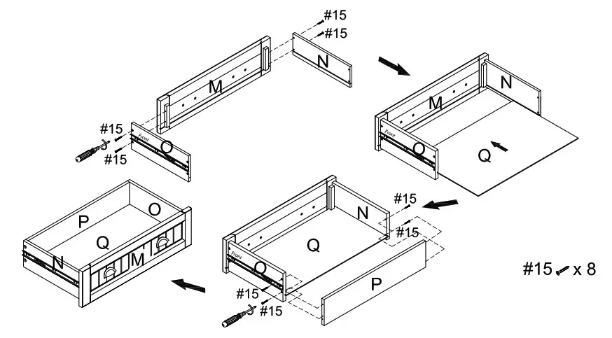 CROSLEY Pantry CF3114 - Drawer Front Panel Part M