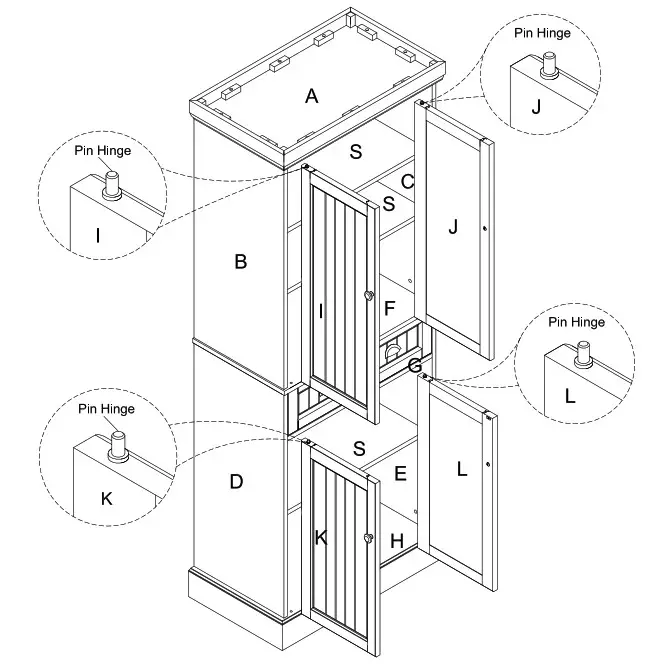 CROSLEY Pantry CF3114 - Safety Strap kit Part 18