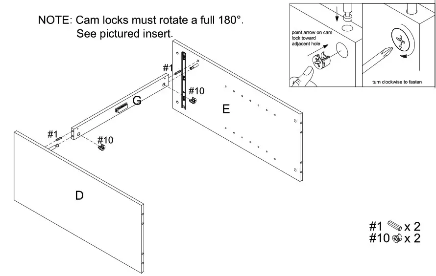 CROSLEY Pantry CF3114 - left panel Part D