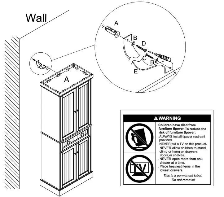 This item is not intended for clothing storage use