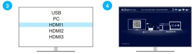 EZCast Mini Box Display Receiver - Connect successfully