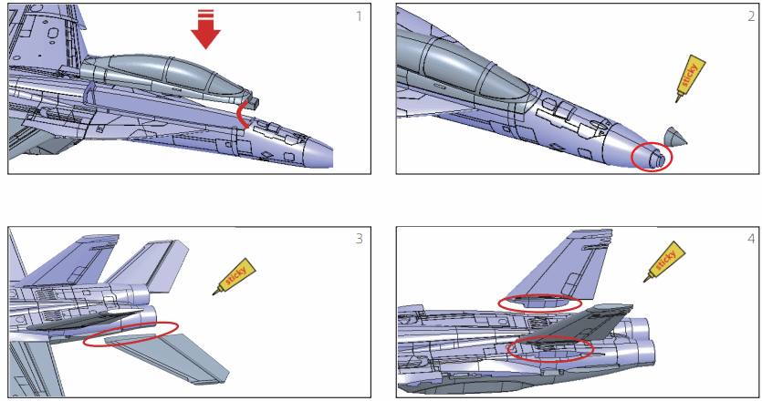 EACHINE F 18 EDF BNF Basic and PNP Jet - Setup Instruction