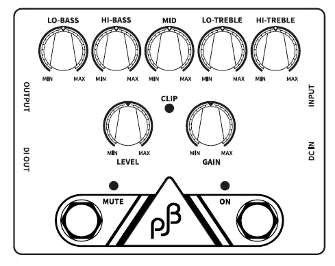 PJB PE-5 Bass EQ Pre AMP and DI