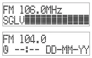 FIG 13 INFO button in FM mode