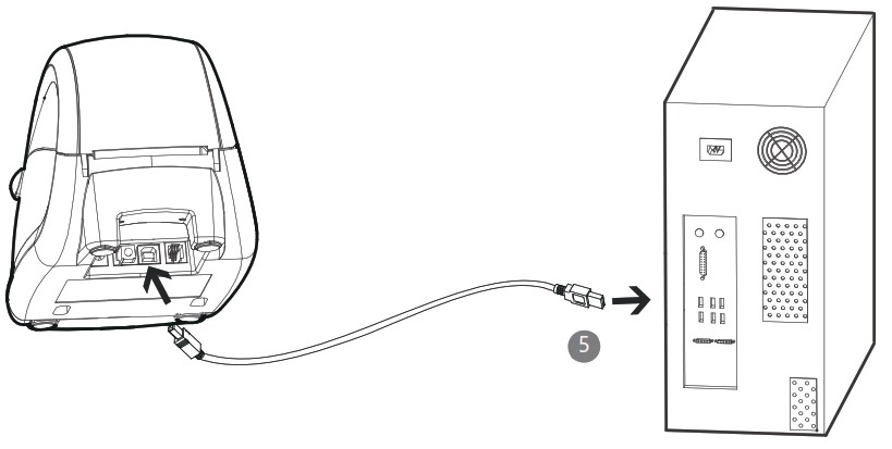 iDPRT SP310 Thermal Label and Receipt Printer - USB Connection