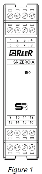 REER SR Zero A Safely Relay Module fig 1