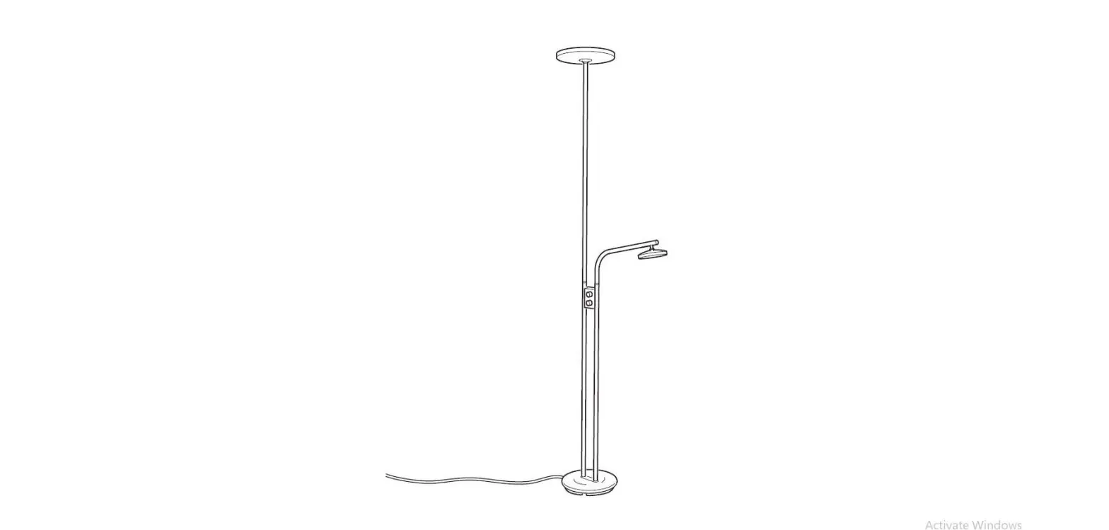 Ikea 204.597.09 Isjakt Led Floor Uplighter/reading Lamp Instruction Manual Ikea 204.597.09 Isjakt Led Floor Uplighter/reading Lamp Instruction Manual