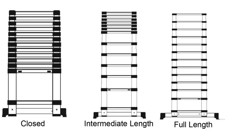 Clarke TL-2C Telescopic Ladder Instruction Manual - OPERATION