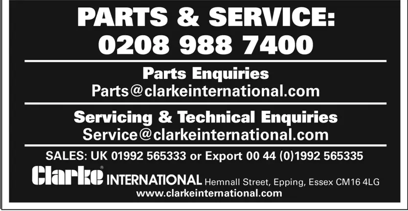 Clarke TL-2C Telescopic Ladder Instruction Manual - Others Product