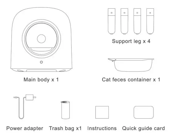 HHO U000A022 Smart Automatic Cat Litter Box - list