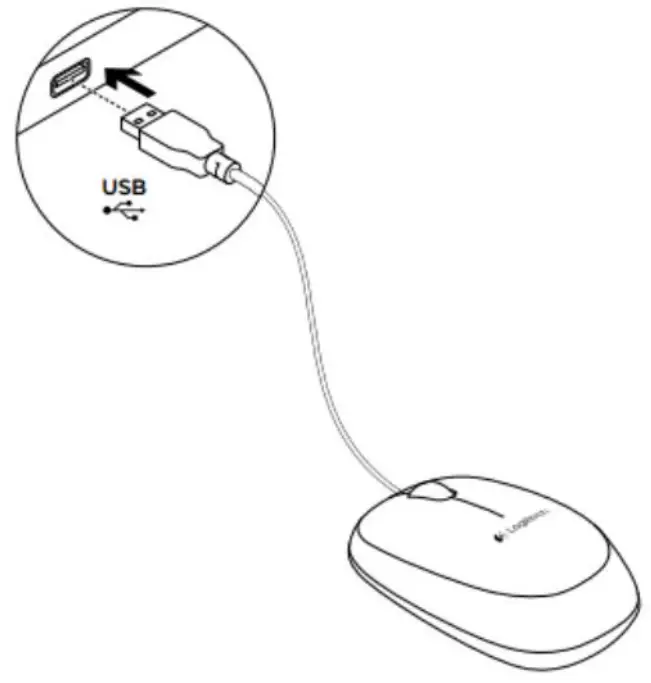 logitech B100 Optical USB Mouse - usb
