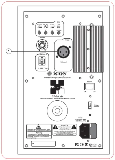 ICON DT 5A air Active Studio Monitor - fig6