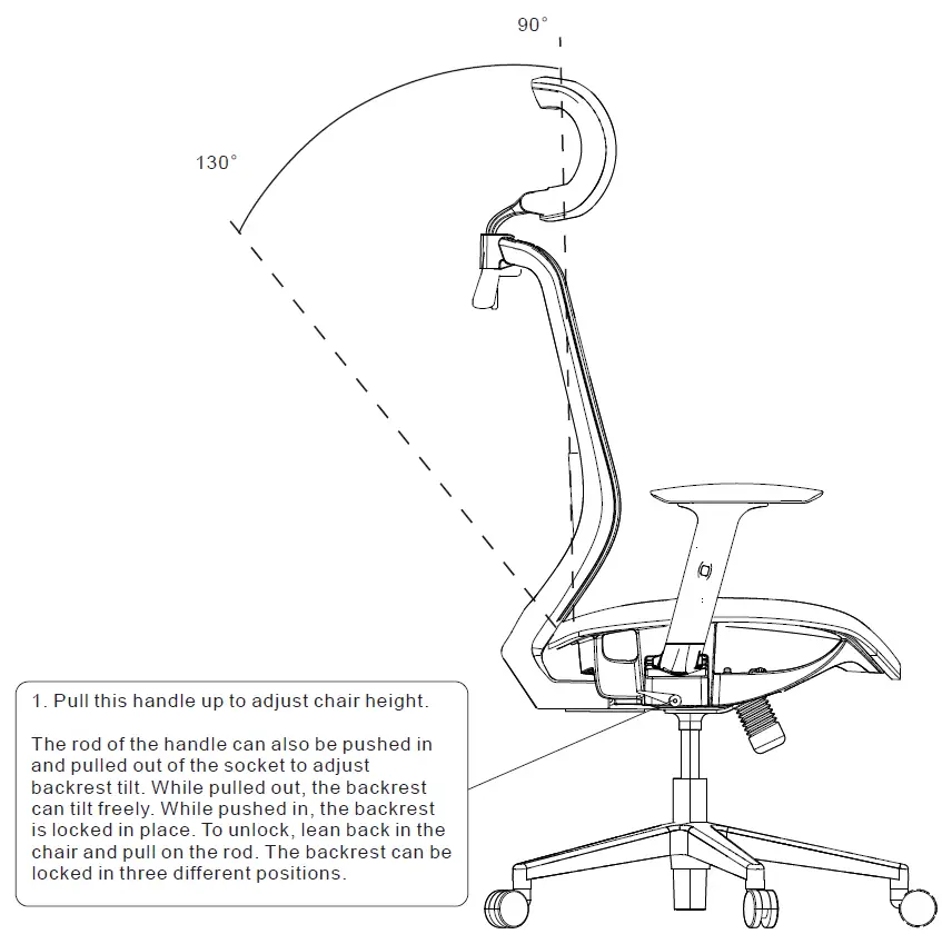 COSTWAY CB10120 UD-T Full Mesh Office Chair 9