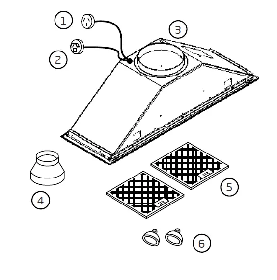 schweigen-UM1170-6S-Rangehood-Installation-Guide-FIG-1
